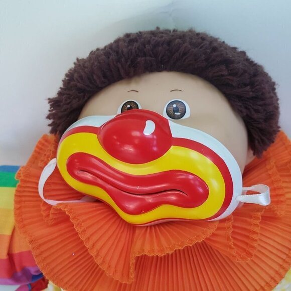 Cabbage Patch Vintage 80's Clown Doll Short Brown Hair Brown Eyes RARE - Picture 4 of 6
